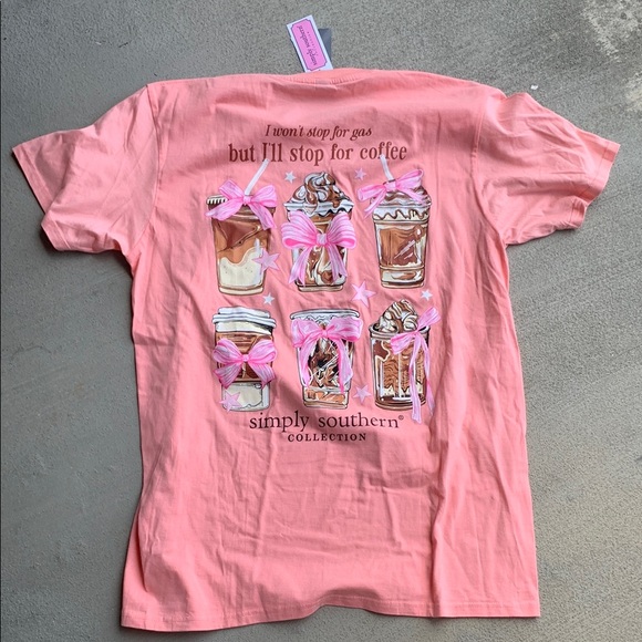 🆕Simply Southern Coffee T-shirt - Picture 1 of 6